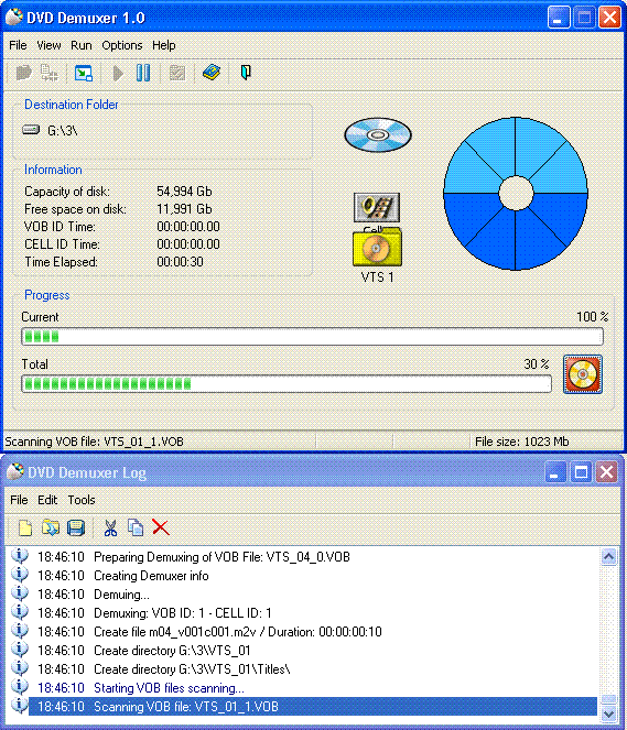 DVD Demuxer screenshot